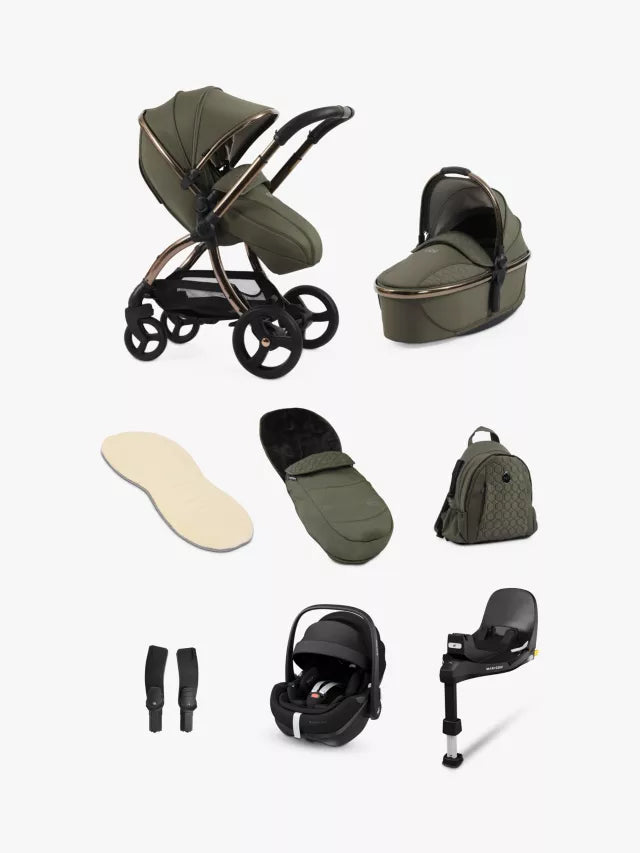 egg3 Luxury Bundle with Maxi-Cosi Pebble 360 Pro Car Seat + Base