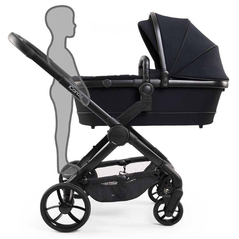iCandy Peach 7 Bundle + Maxi Cosi Pebble 360 Pro and ISOFIX Base - Black Edition