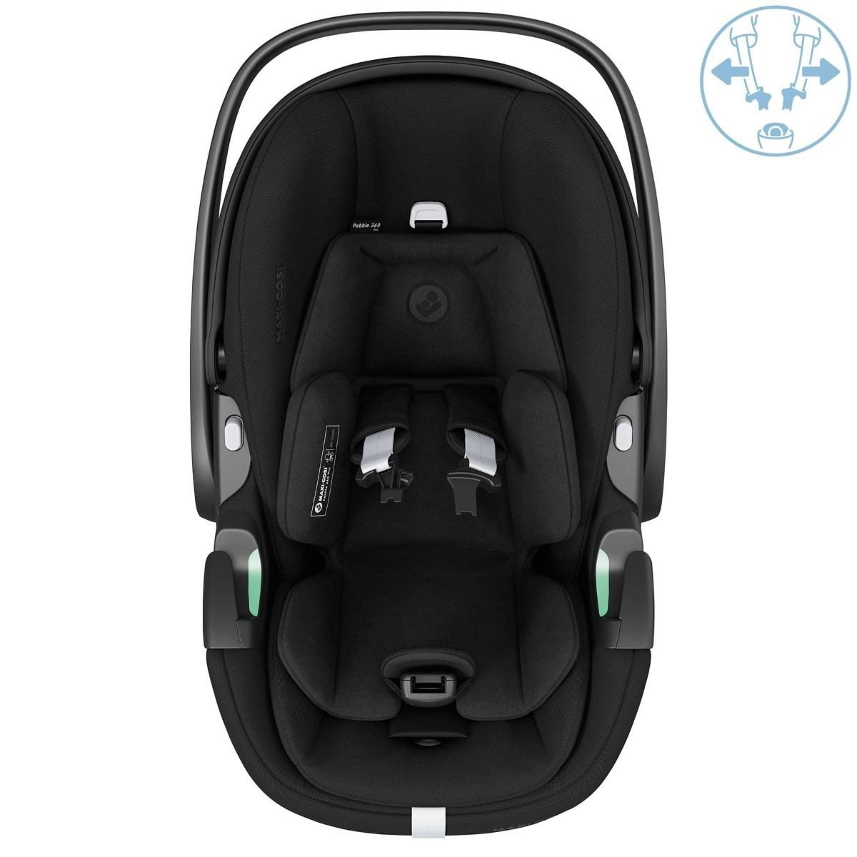 iCandy Peach 7 Bundle + Maxi Cosi Pebble 360 Pro and ISOFIX Base - Black Edition