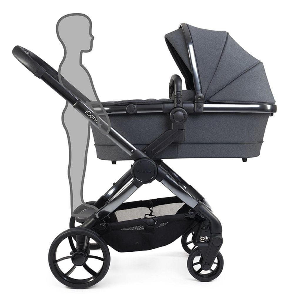 iCandy Peach 7 Bundle + Maxi Cosi Pebble 360 Pro and ISOFIX Base - Dark Grey