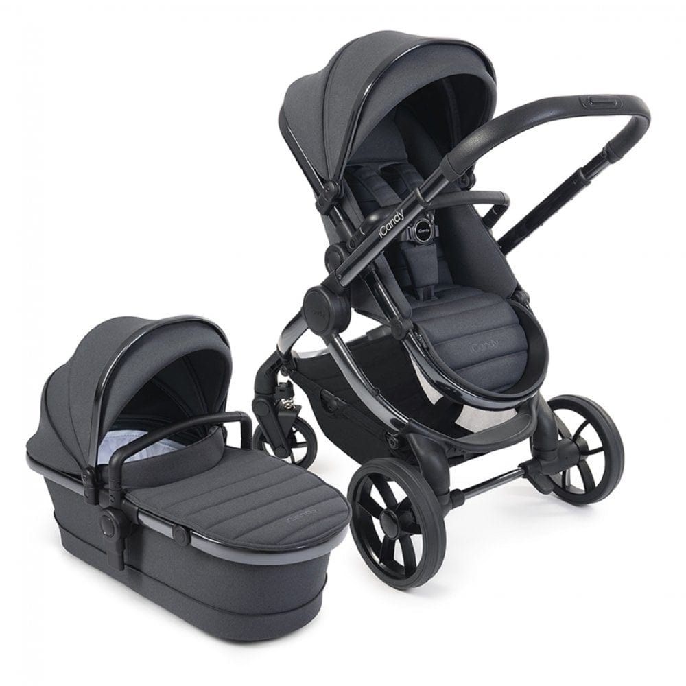 iCandy Peach 7 Bundle + Maxi Cosi Pebble 360 Pro and ISOFIX Base - Dark Grey