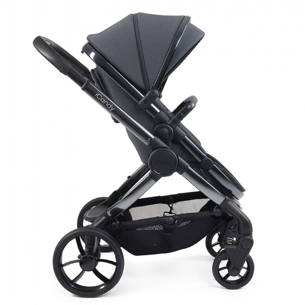 iCandy Peach 7 Bundle + Maxi Cosi Pebble 360 Pro and ISOFIX Base - Dark Grey