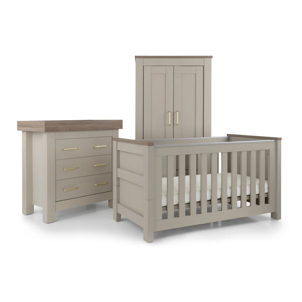 BabyStyle Charnwood Bordeaux Oatmeal Furniture 3 Piece Room Set
