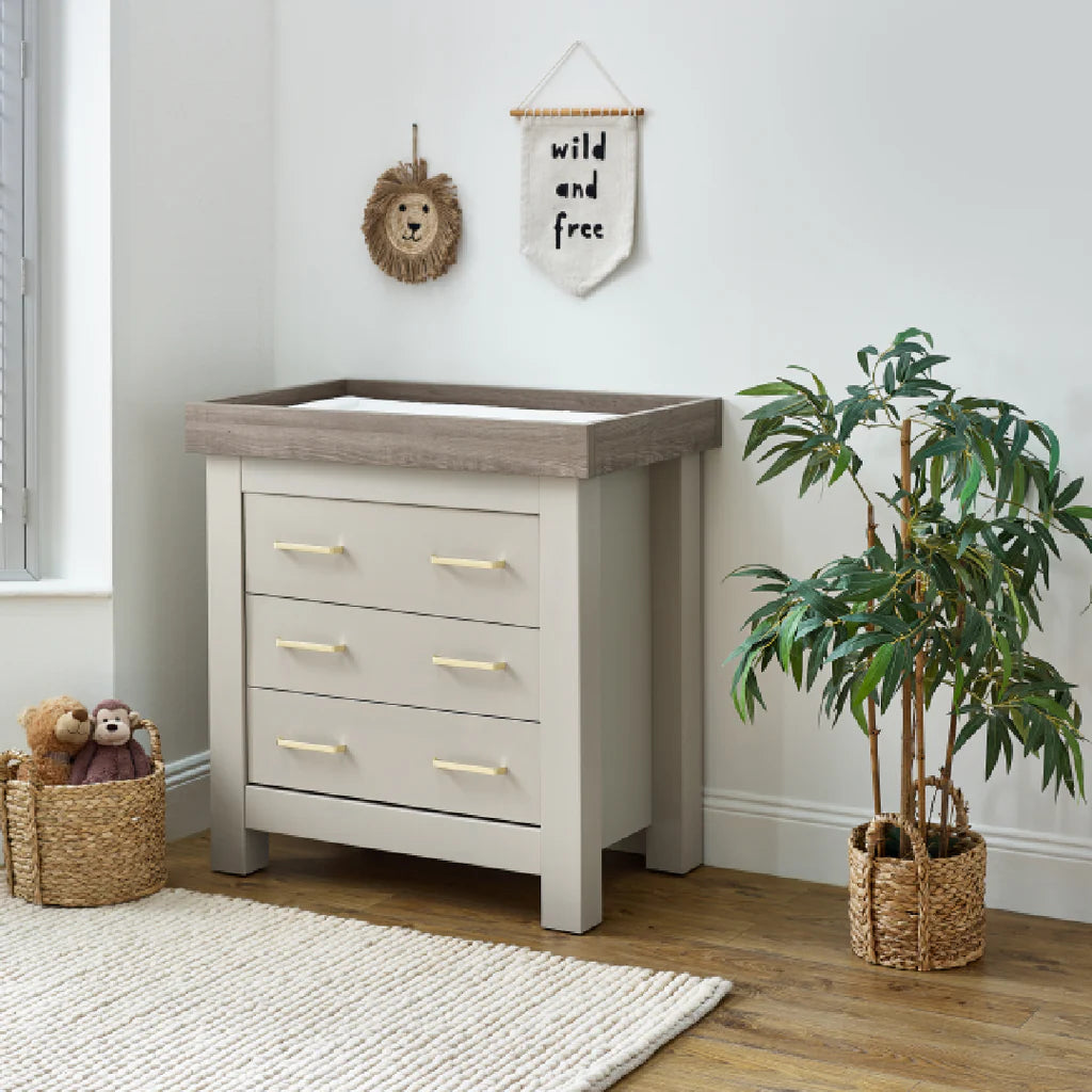 BabyStyle Charnwood Bordeaux Oatmeal Furniture 3 Piece Room Set
