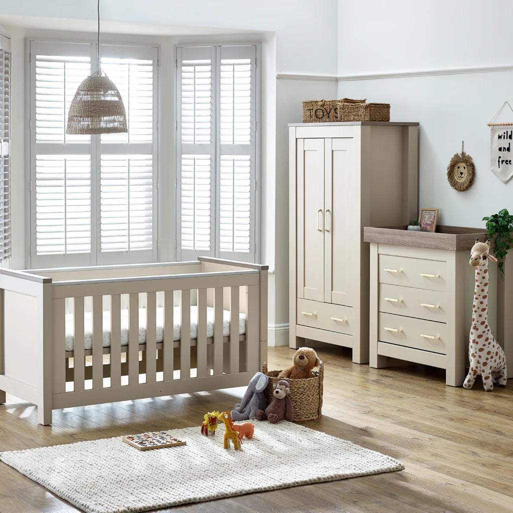 BabyStyle Charnwood Bordeaux Oatmeal Furniture 3 Piece Room Set