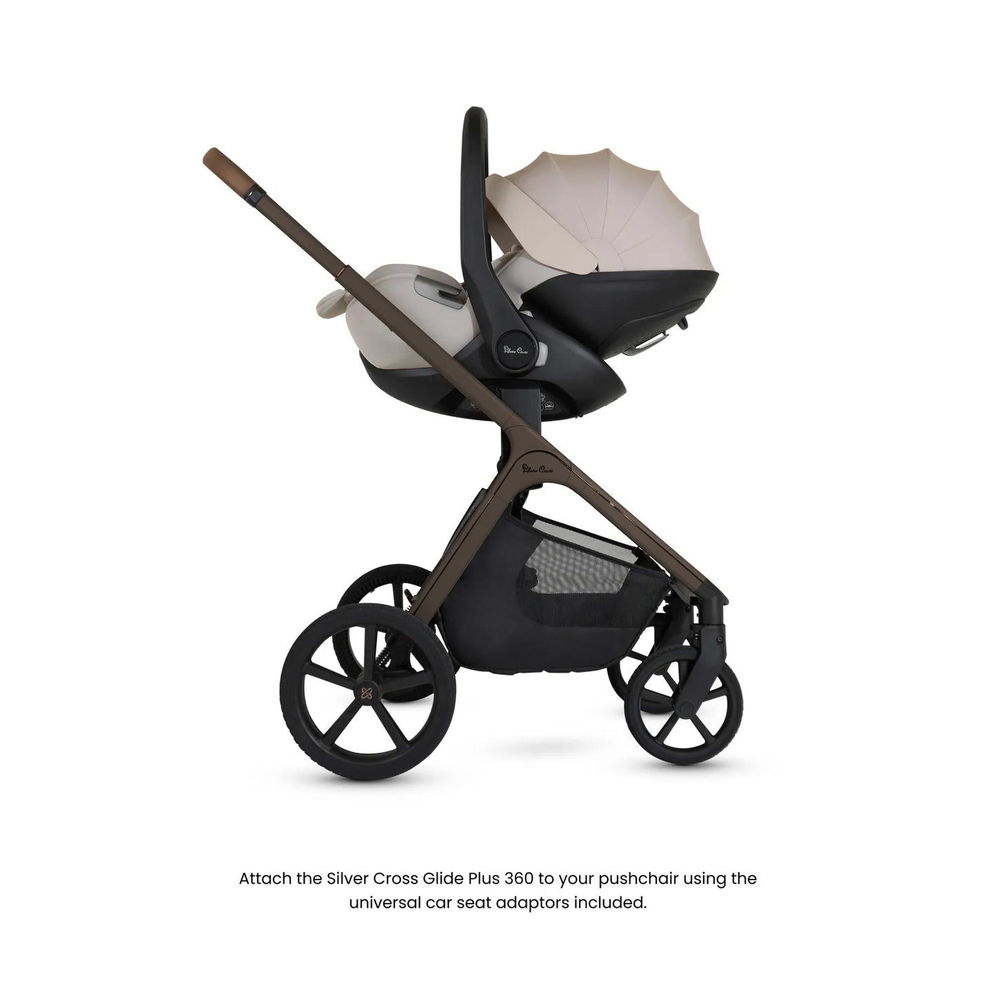 Silver Cross Cove Travel System Ultimate 360 Infant Carrier Bundle (10 piece)