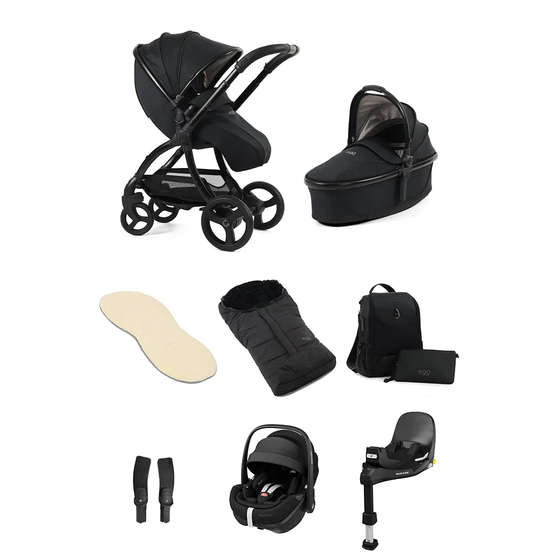 egg3 Special Edition Luxury Bundle with Maxi-Cosi Pebble 360 Pro Car Seat + Base