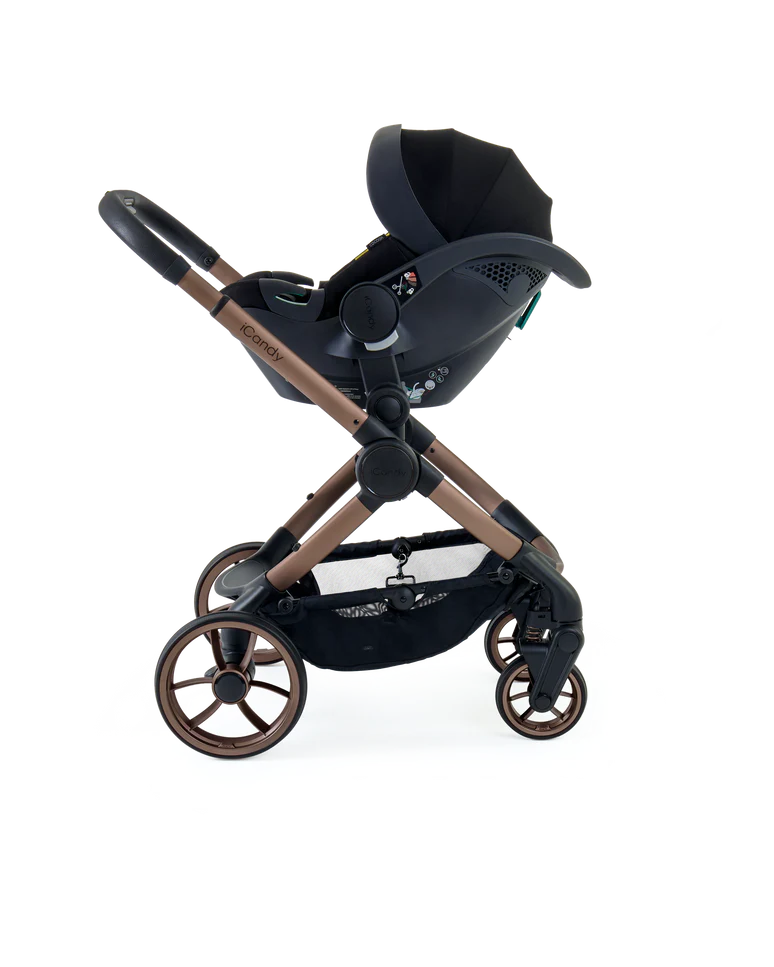 iCandy Peach 7 Pushchair and Carrycot Complete Car Seat Bundle