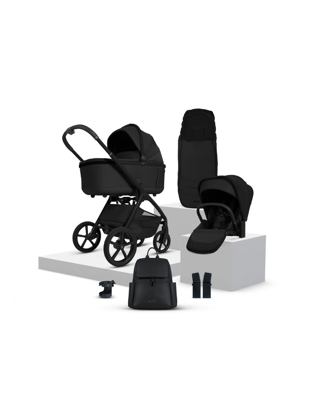 Silver Cross Cove Pewter Travel System Accessory Bundle (8 piece)