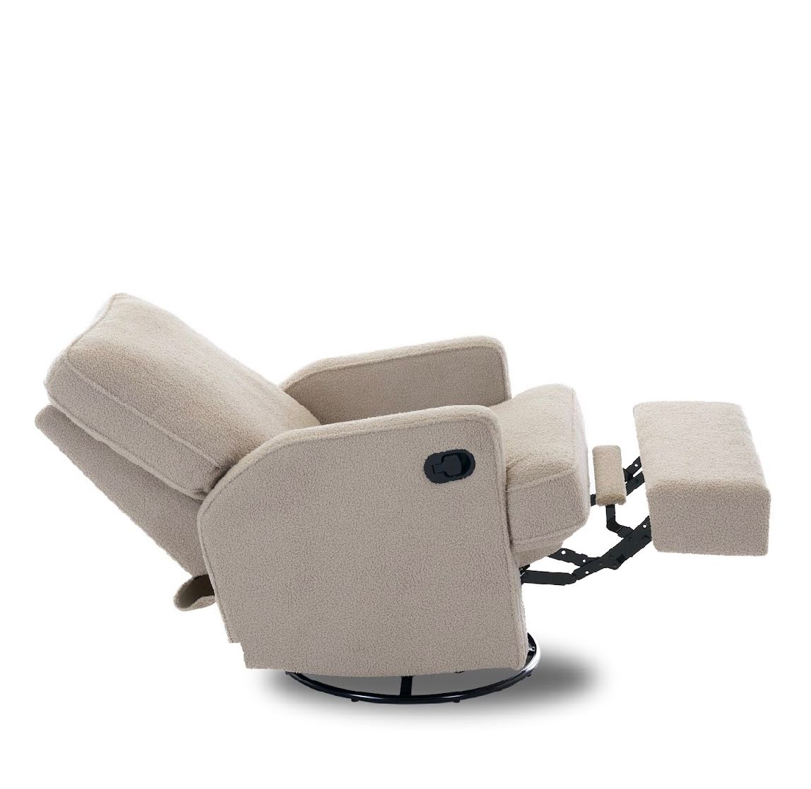 OBaby Madison Swivel Glider Recliner Chair - Teddy Fabric Truffle