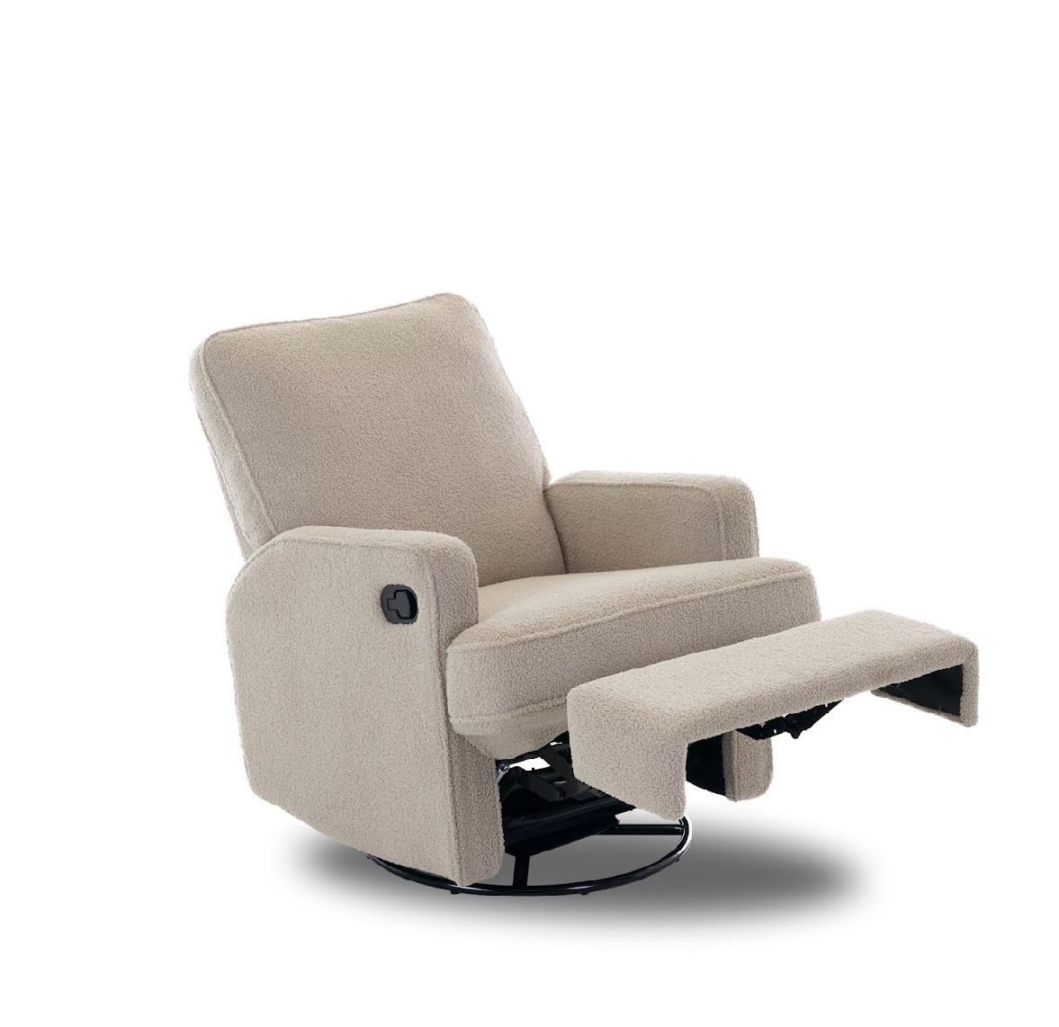 OBaby Madison Swivel Glider Recliner Chair - Teddy Fabric Truffle