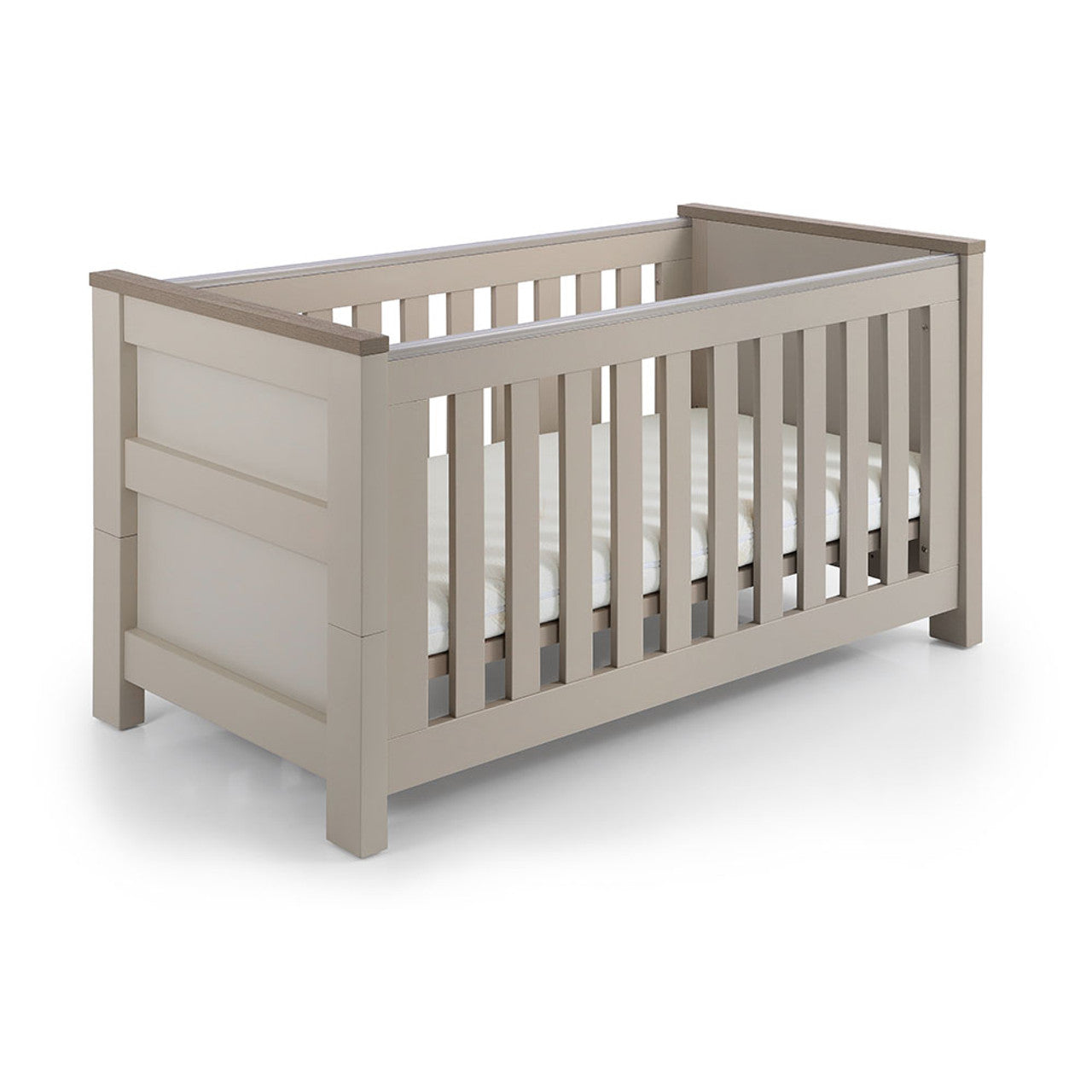 Babystyle Bordeaux Oatmeal Cotbed plus FREE Mattress