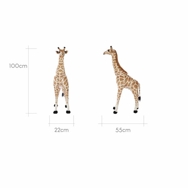 CuddleCo Small Standing Giraffe Stuffed Animal 100cm