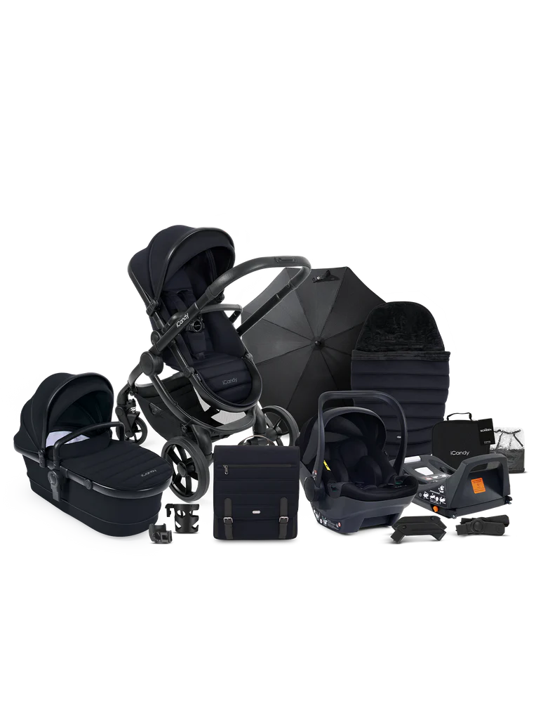 iCandy Peach 7 STUDIO Pushchair and Carrycot - Complete Car Seat Bundle
