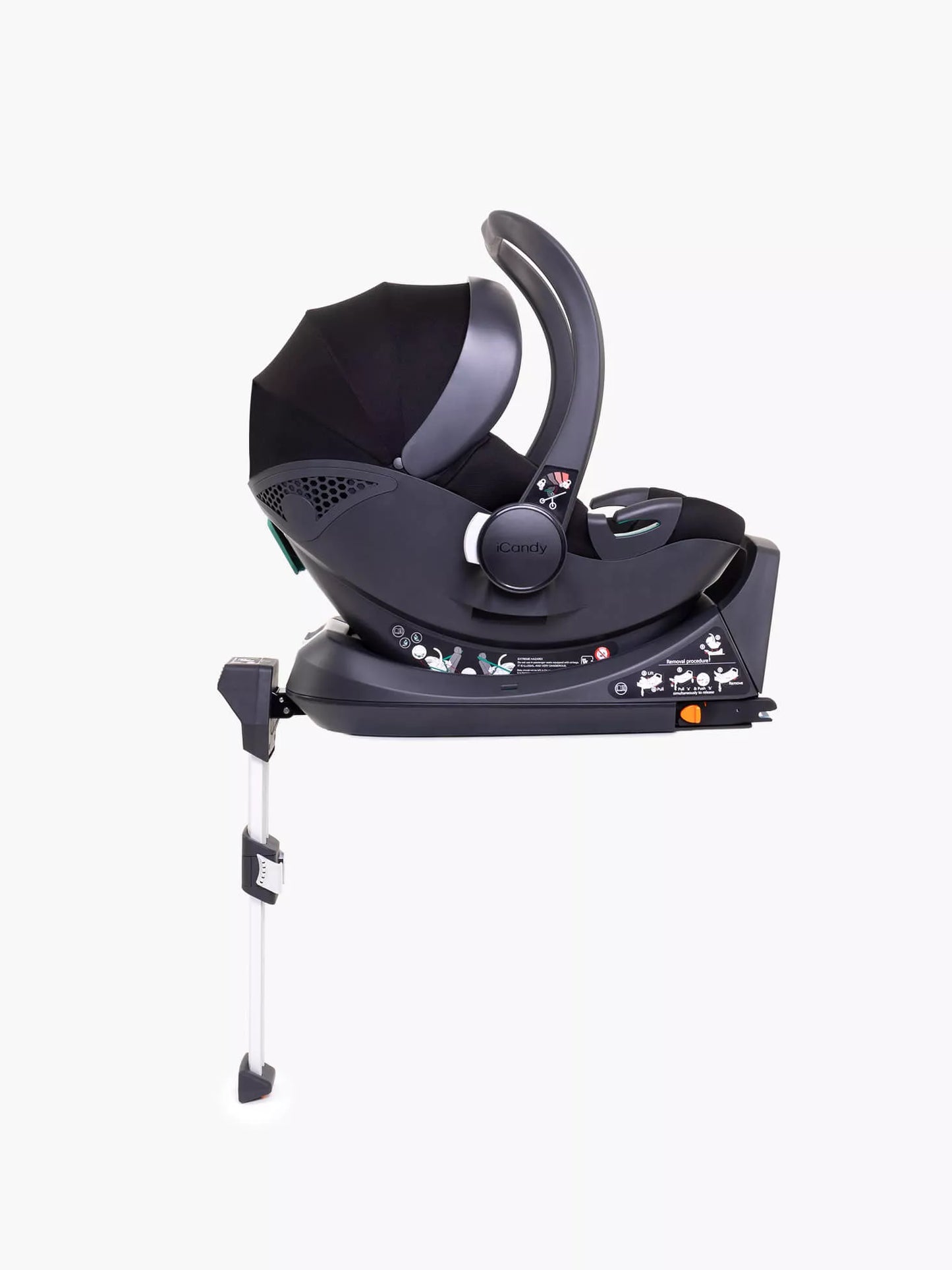 iCandy Peach 7 All-Terrain Storm Pushchair and Carrycot - Complete Car Seat Bundle