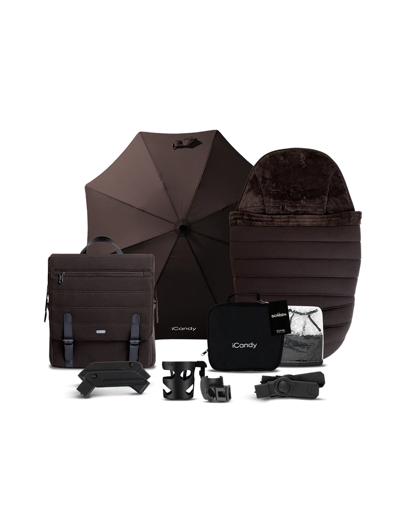 iCandy Peach 7 STUDIO Pushchair and Carrycot - Complete Car Seat Bundle