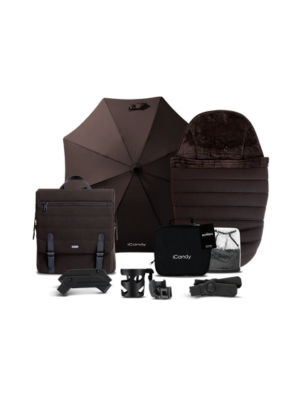 iCandy Peach 7 STUDIO Pushchair and Carrycot - Complete Car Seat Bundle