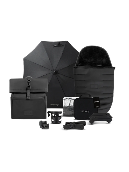 iCandy Peach 7 STUDIO Pushchair and Carrycot - Complete Car Seat Bundle