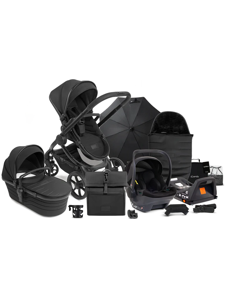 iCandy Peach 7 STUDIO Pushchair and Carrycot - Complete Car Seat Bundle