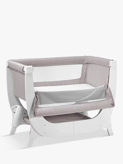 Shnuggle Air Bedside Crib, Height Adjustable Baby Bed + Mattress