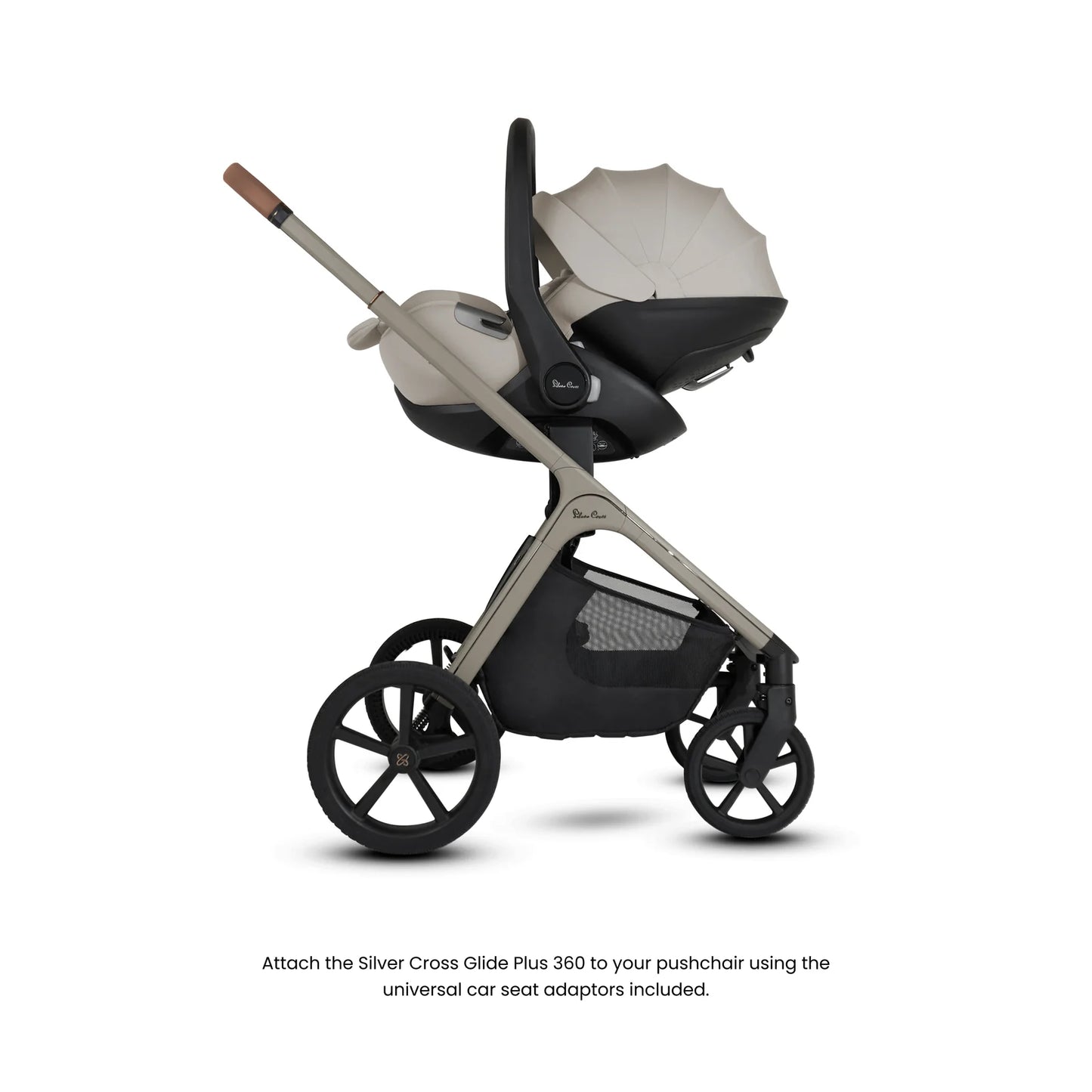 Silver Cross Cove Travel System Ultimate 360 Infant Carrier Bundle (10 piece)