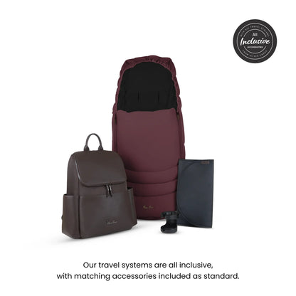 Silver Cross Cove Travel System Ultimate 360 Infant Carrier Bundle (10 piece)