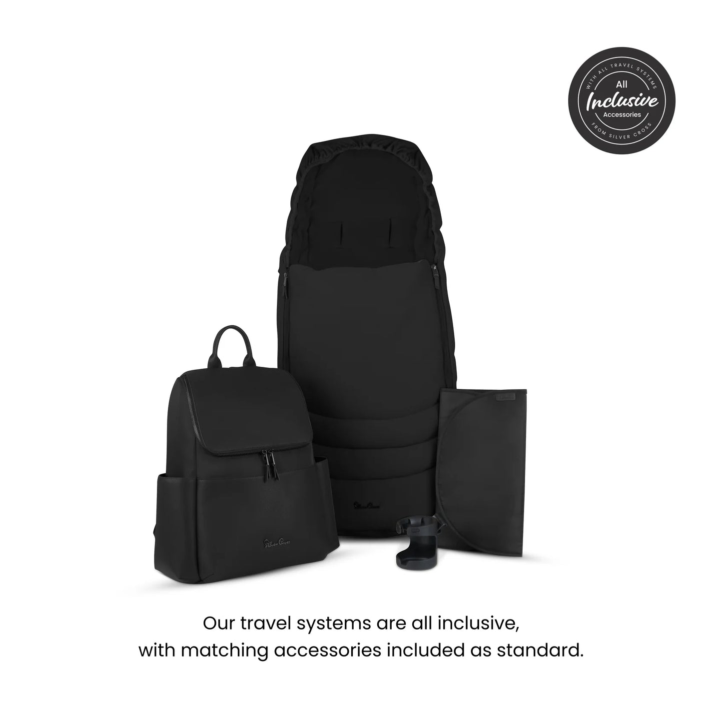 Silver Cross Cove Travel System Ultimate 360 Infant Carrier Bundle (10 piece)