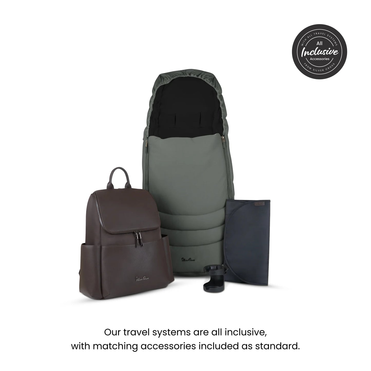 Silver Cross Cove Travel System Ultimate 360 Infant Carrier Bundle (10 piece)