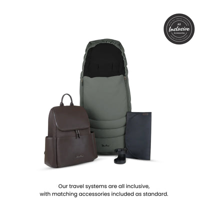 Silver Cross Cove Travel System Ultimate 360 Infant Carrier Bundle (10 piece)