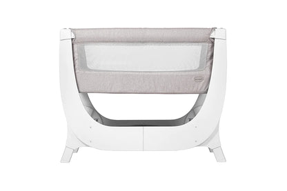 Shnuggle Air Bedside Crib, Height Adjustable Baby Bed + Mattress