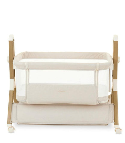 Obaby Cloud Bedside Crib - Oatmeal