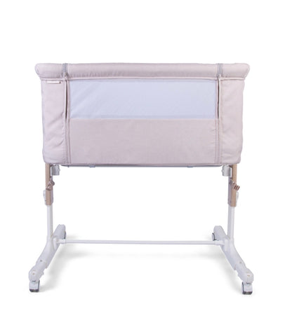 Red Kite Rockabye Bedside Crib - Oatmeal