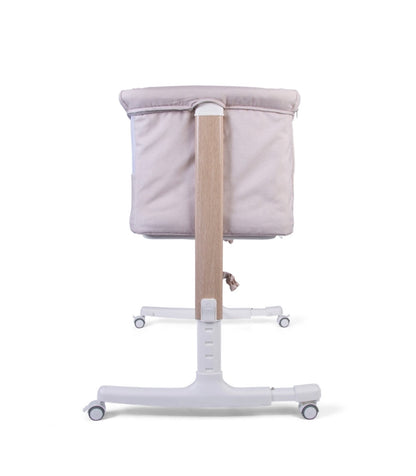 Red Kite Rockabye Bedside Crib - Oatmeal