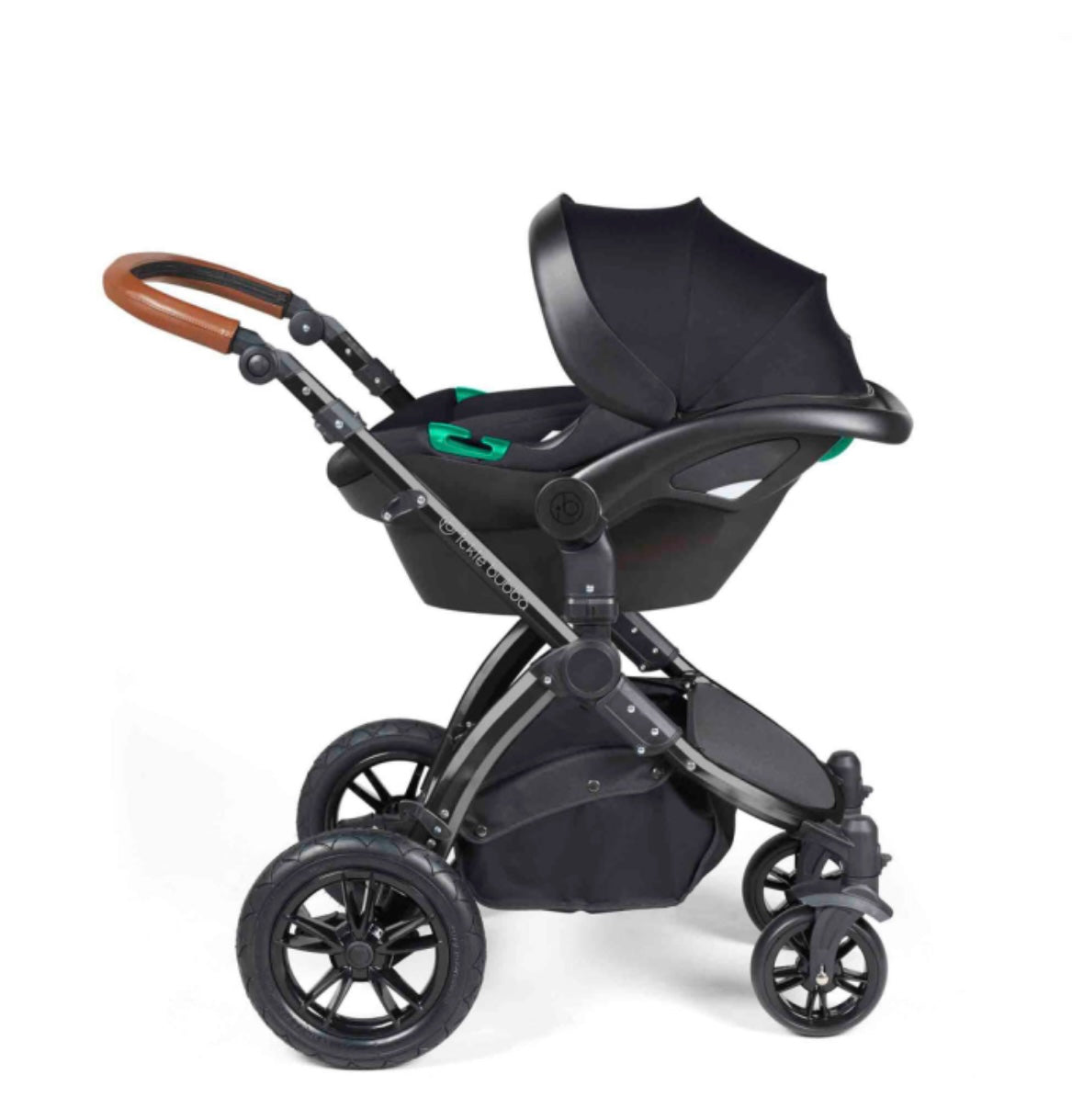 Ickle Bubba Stomp Luxe 12 Piece Travel System with i-Size Nimbus Car Seat & Spin Isofix