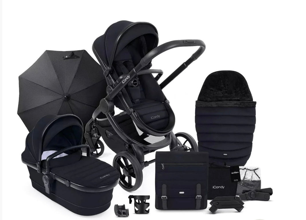 iCandy Peach 7 Pushchair and Carrycot Accessory Bundle