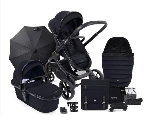 iCandy Peach 7 Pushchair and Carrycot Accessory Bundle