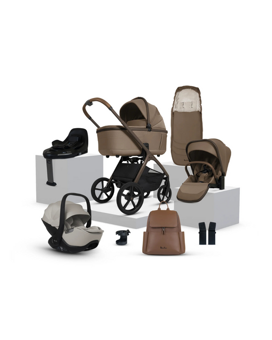 Silver Cross Cove Travel System Ultimate 360 Infant Carrier Bundle (10 piece)