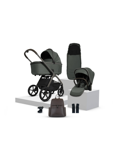 Silver Cross Cove Pewter Travel System Accessory Bundle (8 piece)