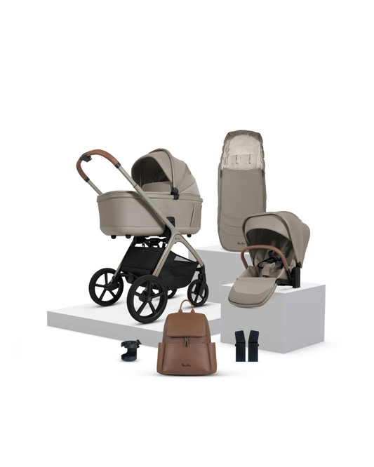 Silver Cross Cove Pewter Travel System Accessory Bundle (8 piece)