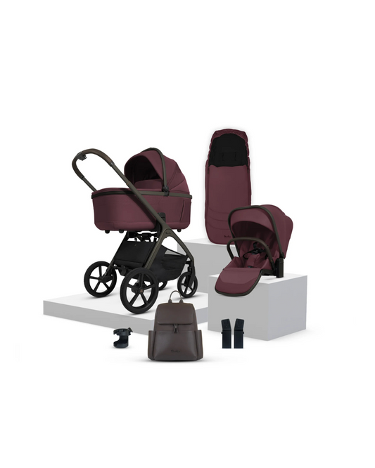 Silver Cross Cove Pewter Travel System Accessory Bundle (8 piece)