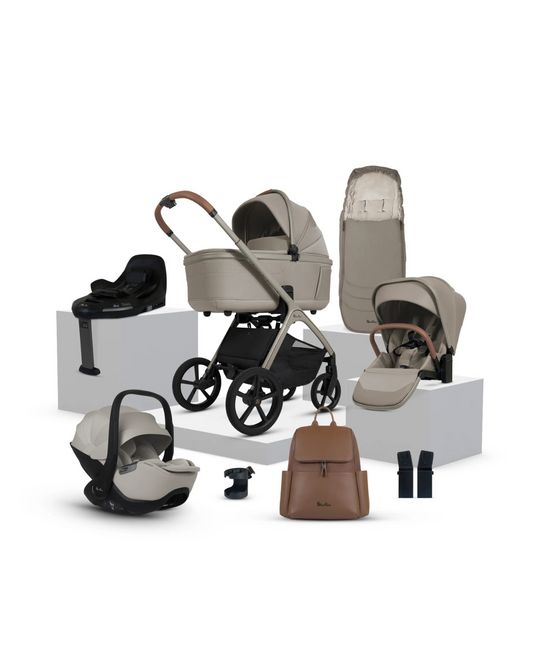 Silver Cross Cove Travel System Ultimate 360 Infant Carrier Bundle (10 piece)