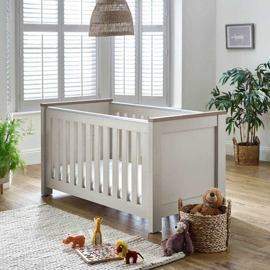 Babystyle Bordeaux Oatmeal Cotbed plus FREE Mattress