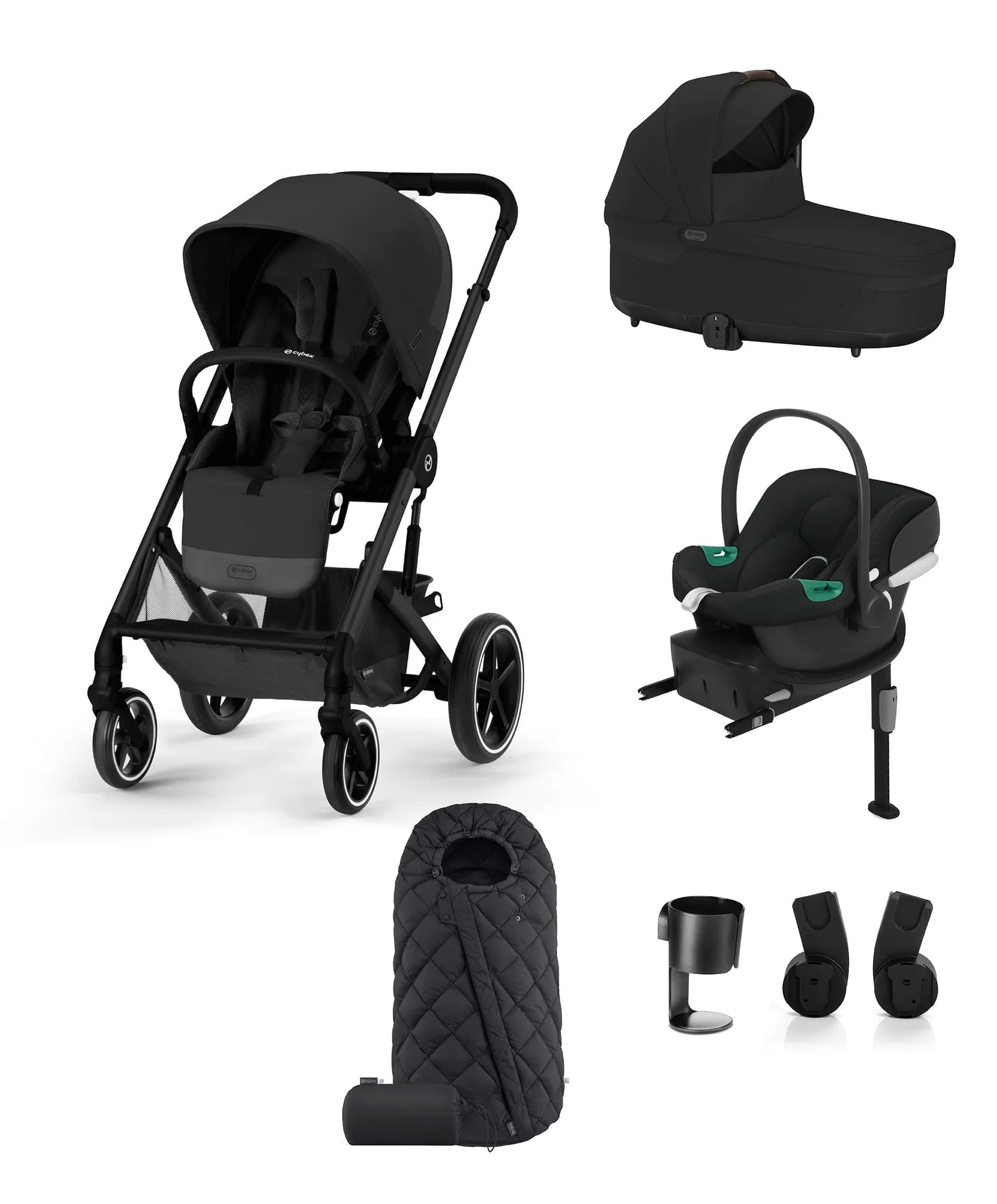 cybex balios s lux deep black CYBEX Balios Comfort bundle with Aton B2 & Base – BabyGear