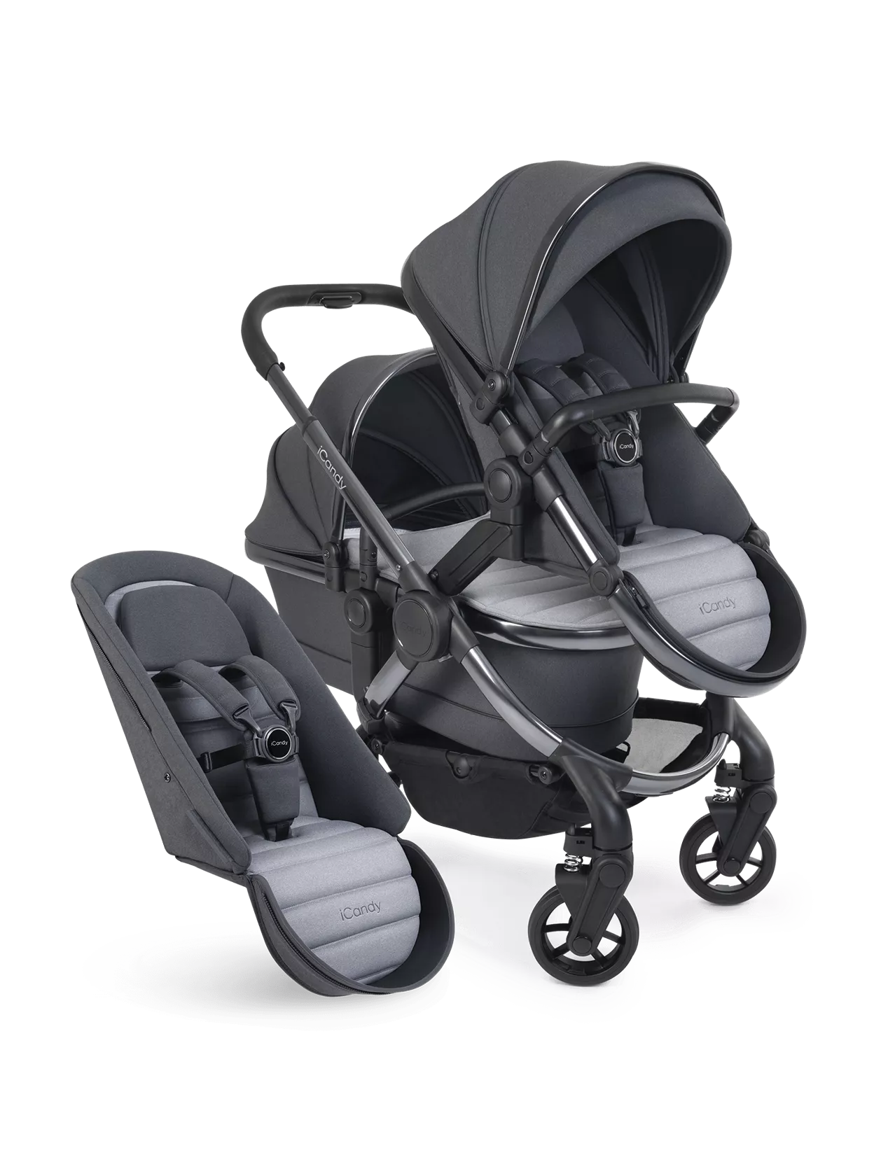 iCandy Peach 7 Pushchair Carrycot Double BabyGear