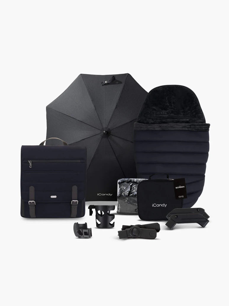 iCandy Peach 7 STUDIO Pushchair and Carrycot - Complete Car Seat Bundle
