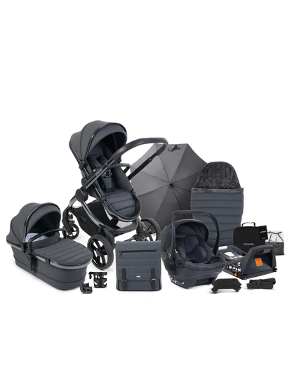 iCandy Peach 7 STUDIO Pushchair and Carrycot - Complete Car Seat Bundle