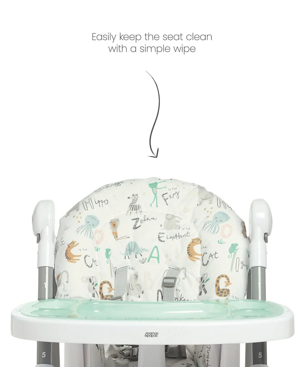 Mamas And Papas Snax Safari Snax Adjustable High Chair Mamas
