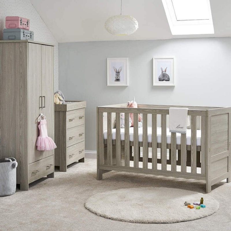 Obaby 4 in 1 Nika 3 Piece Nursery Room Set + Under Drawer