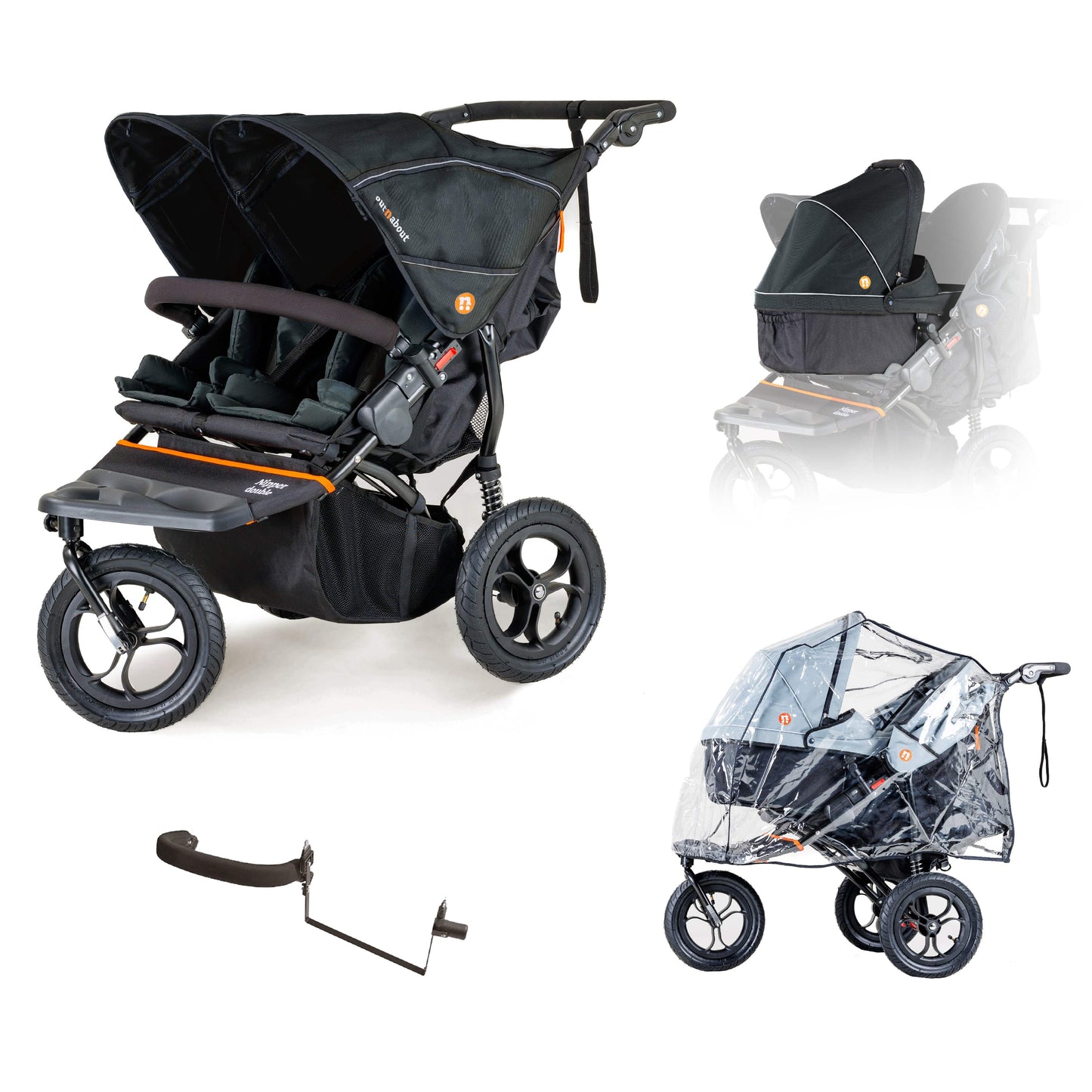 Out N About Nipper Double V5 Pushchair Starter Bundle