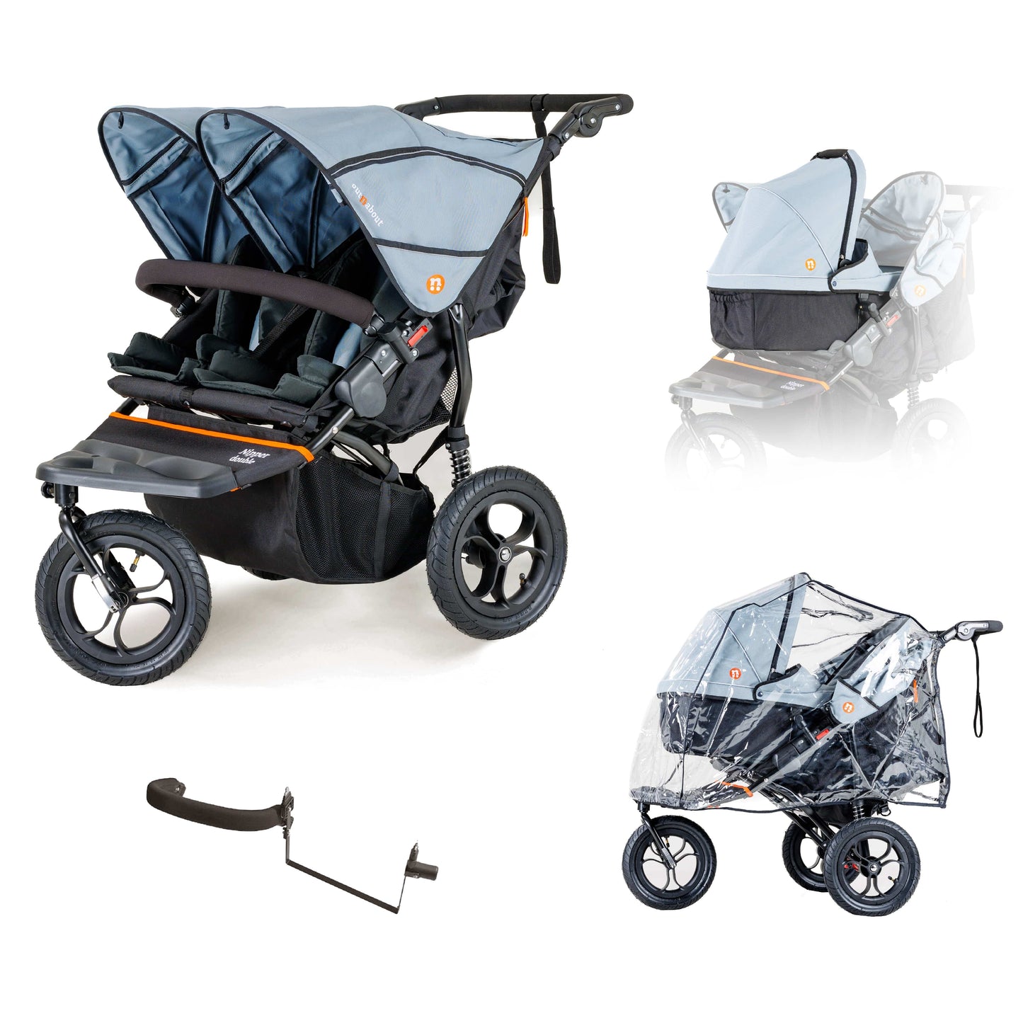 Out N About Nipper Double V5 Pushchair Starter Bundle